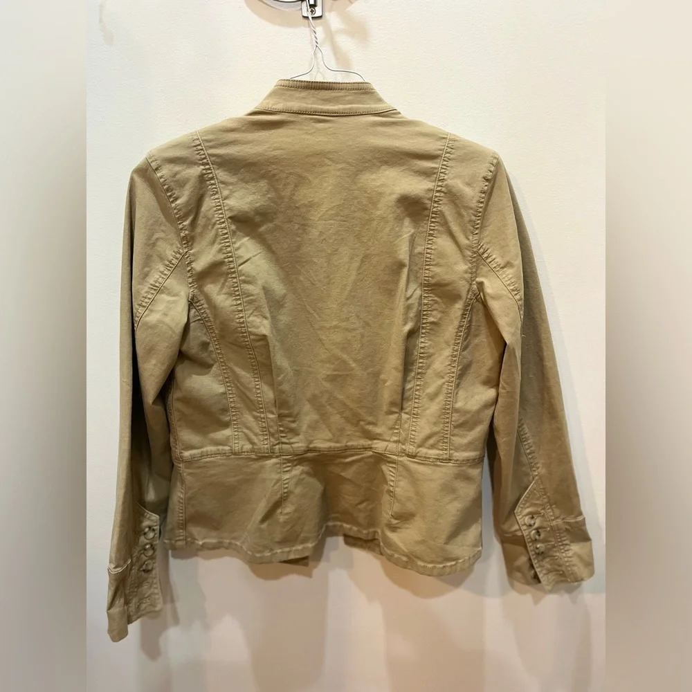 CAbi Khaki Button-Up Jacket - Picture 2 of 5